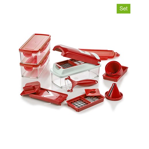 Genius 16-częściowy zestaw &quot;Nicer Dicer smart&quot; w kolorze czerwonym ze sklepu Limango Polska w kategorii Akcesoria kuchenne - zdjęcie 187587071