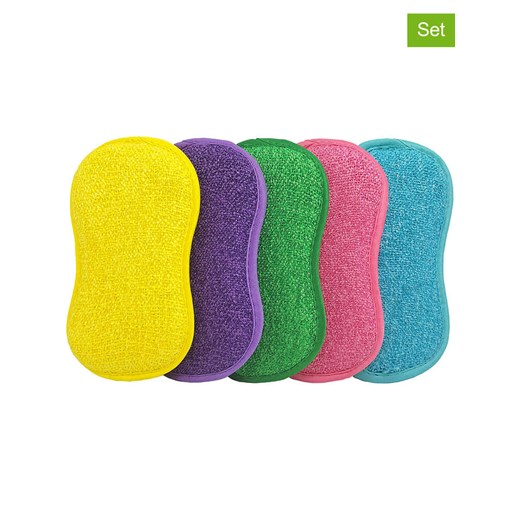 Genius Gąbki (5 szt.) w różnych kolorach z mikrofibry ze sklepu Limango Polska w kategorii Akcesoria kuchenne - zdjęcie 187587073