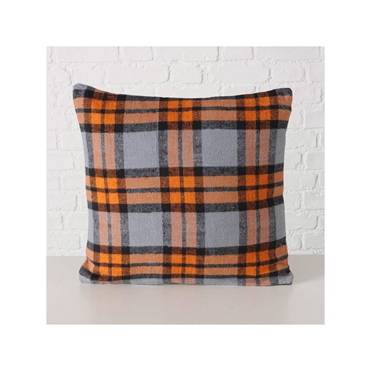 Boltze Poduszka &quot;Karo&quot; w kolorze fioletowo-pomarańczowym - 45 x 45 cm ze sklepu Limango Polska w kategorii Poduszki dekoracyjne - zdjęcie 187587112