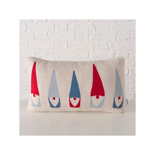 Boltze Poduszka &quot;Remsy&quot; w kolorze biało-czerwono-miętowym - 50 x 30 cm ze sklepu Limango Polska w kategorii Poduszki dekoracyjne - zdjęcie 187587140