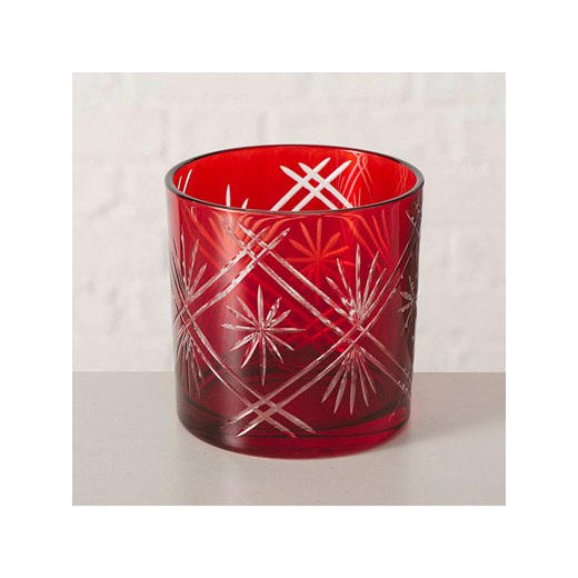 Boltze Świecznik &quot;Carvo&quot; w kolorze czerwonym - wys. 10 cm ze sklepu Limango Polska w kategorii Świece i dyfuzory - zdjęcie 187587160