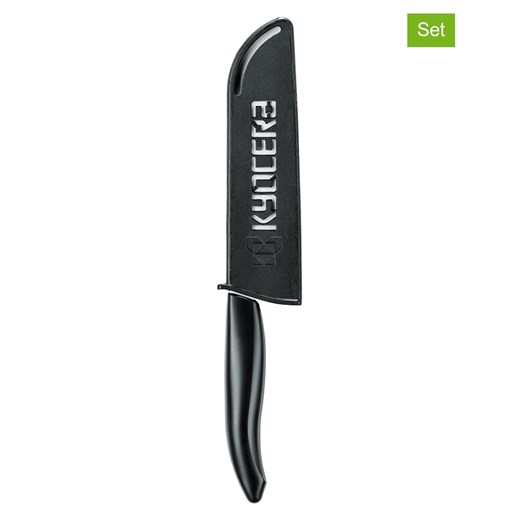 Kyocera Osłonki (2 szt.) w kolorze czarnym na noże - dł. 11 cm ze sklepu Limango Polska w kategorii Akcesoria kuchenne - zdjęcie 187587260