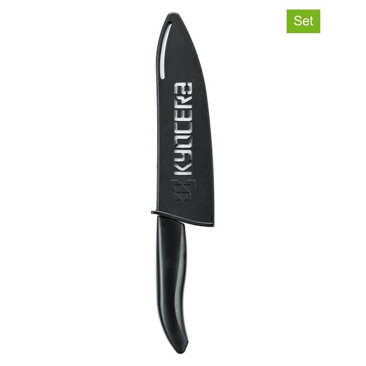 Kyocera Osłonki (2 szt.) w kolorze czarnym na noże - dł. 18 cm ze sklepu Limango Polska w kategorii Akcesoria kuchenne - zdjęcie 187587263