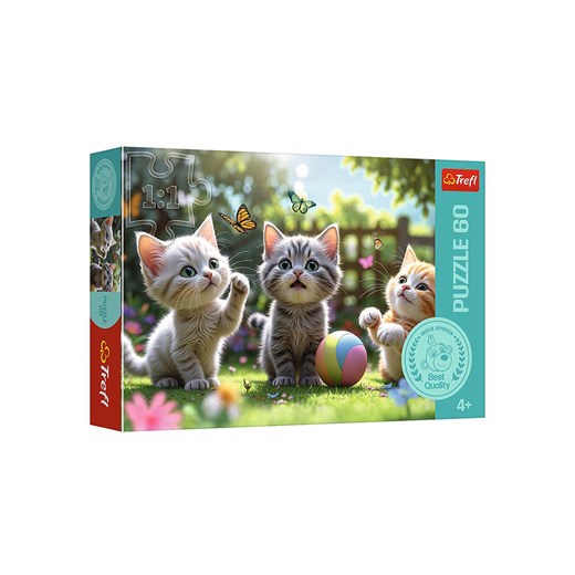 Trefl 60-częściowe puzzle &quot;3 Cats&quot; - 4+ ze sklepu Limango Polska w kategorii Puzzle - zdjęcie 187587374