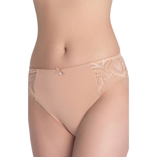 2-pak bawełniane figi damskie L-1588BI, Kolor beżowo-czarny, Rozmiar L, LAMA ze sklepu Intymna w kategorii Majtki damskie - zdjęcie 187587483