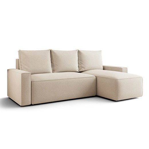 Jasnobeżowy narożnik rozkładany D4-S78 ze sklepu Edinos.pl w kategorii Narożniki - zdjęcie 187587534