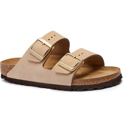 Birkenstock Skórzane klapki Arizona | narrow fit soft footbed ze sklepu Gomez Fashion Store w kategorii Klapki damskie - zdjęcie 187587634