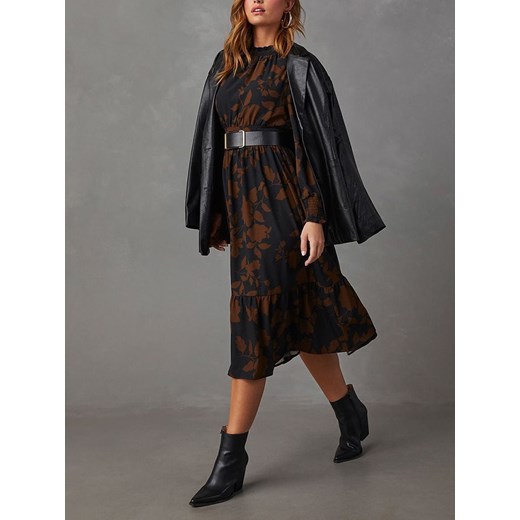 LA Angels Sukienka w kolorze czarno-jasnobrązowym ze sklepu Limango Polska w kategorii Sukienki - zdjęcie 187588262