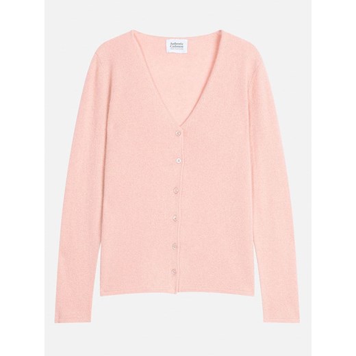 AUTHENTIC CASHMERE Kaszmirowy kardigan &quot;Chalais&quot; w kolorze jasnoróżowym ze sklepu Limango Polska w kategorii Swetry damskie - zdjęcie 187588273