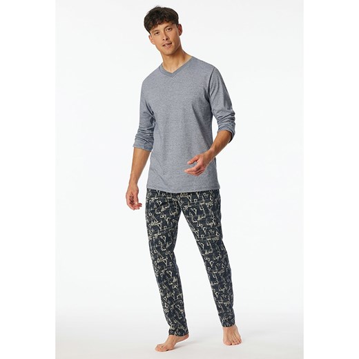 Schiesser Koszulka piżamowa w kolorze szarym ze sklepu Limango Polska w kategorii Piżamy męskie - zdjęcie 187588503