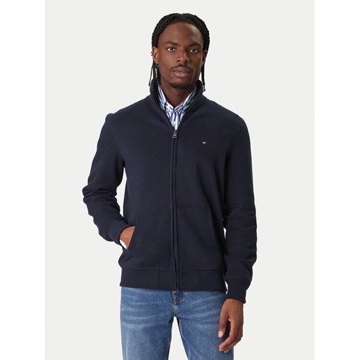 Tommy Hilfiger Bluza Essential MW0MW41759 Granatowy Regular Fit ze sklepu MODIVO w kategorii Bluzy męskie - zdjęcie 187588742