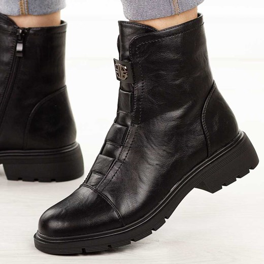 Czarne botki damskie M.Daszyński 2501-9 ze sklepu suzana.pl w kategorii Botki - zdjęcie 187588964