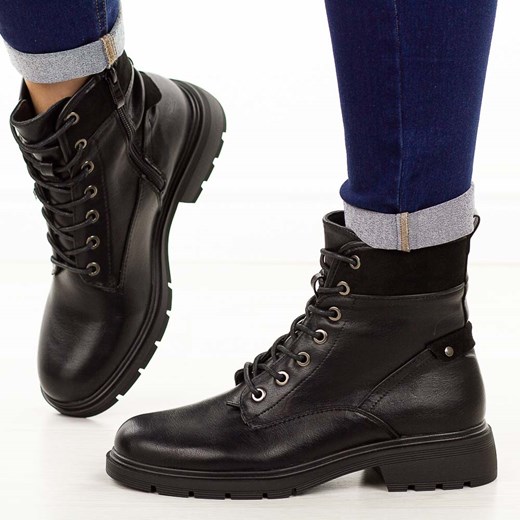 Czarne botki damskie M.Daszyński 2501-3 ze sklepu suzana.pl w kategorii Botki - zdjęcie 187588982