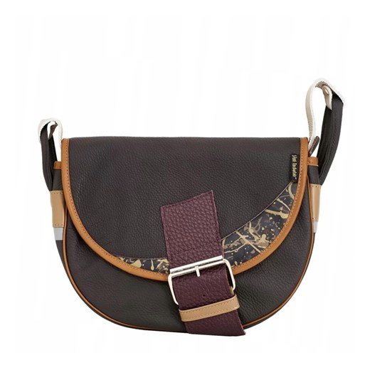 brązowa damska torebka listonoszka skórzana na ramię Freshman Mini ze sklepu Słoń Torbalski w kategorii Listonoszki - zdjęcie 187589123