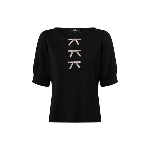 Monari Koszula damska Kobiety Sztuczne włókno czarny jednolity ze sklepu vangraaf w kategorii Bluzki damskie - zdjęcie 187589152