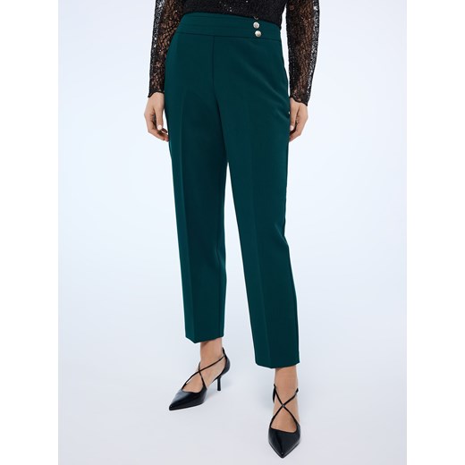 Mohito - Spodnie cygaretki petite - ciemny zielony Mohito 32 Mohito