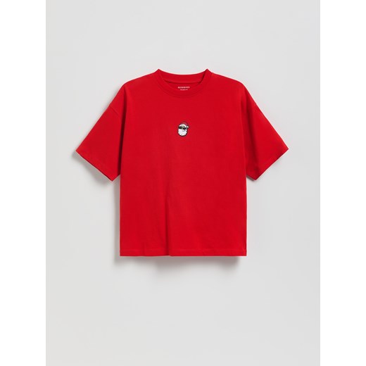 Reserved - T-shirt z nadrukiem - czerwony ze sklepu Reserved w kategorii T-shirty chłopięce - zdjęcie 187589733