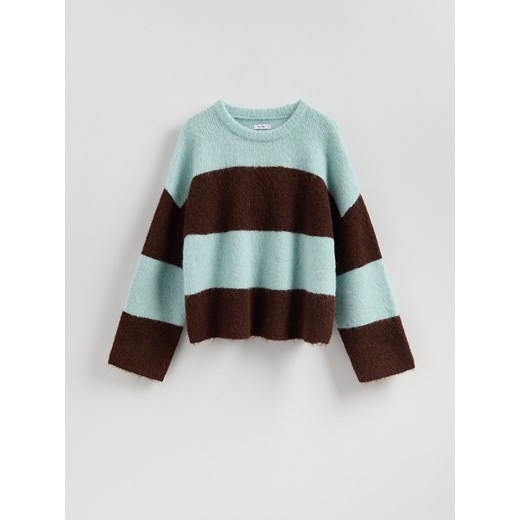 Reserved - Sweter z dodatkiem wełny - wielobarwny Reserved L Reserved
