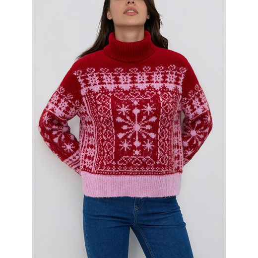 Reserved - Sweter ze świątecznym motywem - wielobarwny Reserved M Reserved