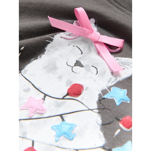 Reserved - Świąteczny t-shirt z nadrukiem - ciemnoszary Reserved 104 (3-4 lata) Reserved