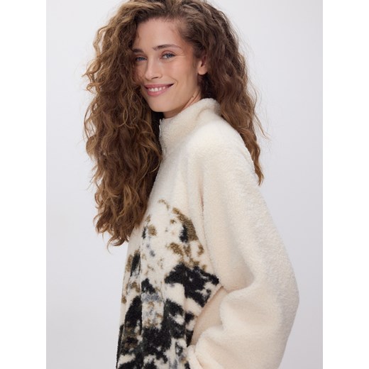 Reserved - Bluza ze sztucznego baranka - wielobarwny ze sklepu Reserved w kategorii Bluzy damskie - zdjęcie 187590180