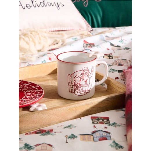Sinsay - Kubek ze świątecznym napisem - biały ze sklepu Sinsay w kategorii Kubki - zdjęcie 187590721