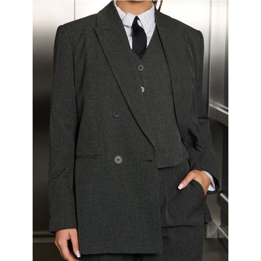 Sinsay - Żakiet - szary ze sklepu Sinsay w kategorii Marynarki damskie - zdjęcie 187590731