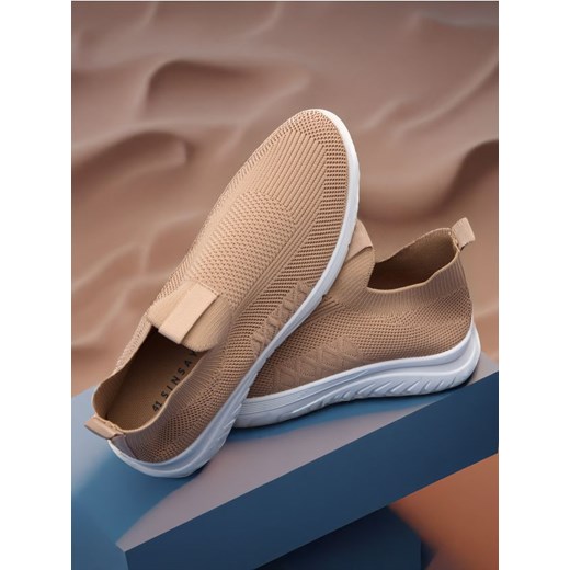 Sinsay - Wsuwane sneakersy - beżowy Sinsay 39 Sinsay