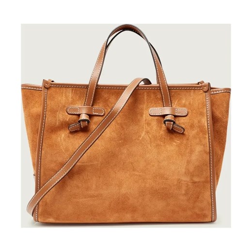 GIANNI CHIARINI Shopperka MARCELLA | zamsz ze sklepu Gomez Fashion Store w kategorii Torby Shopper bag - zdjęcie 187592552
