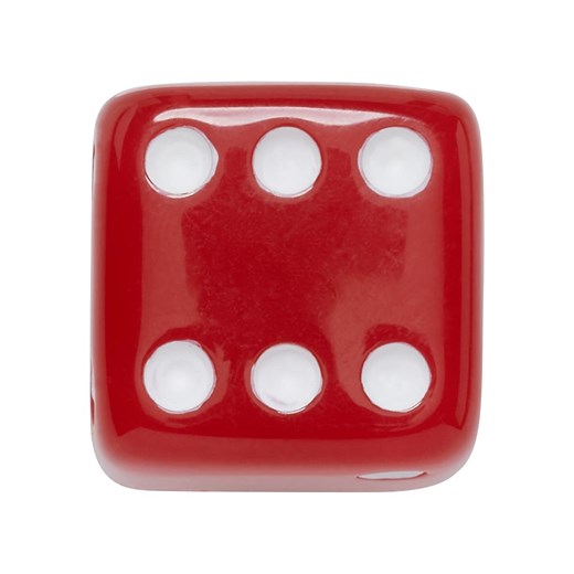 Crocs Przypinka &quot;Dice&quot; w kolorze czerwonym na buty ze sklepu Limango Polska w kategorii Kapcie damskie - zdjęcie 187593433