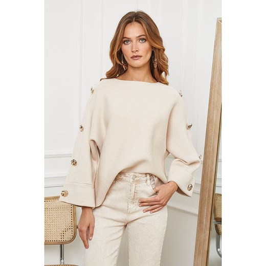 Joséfine Sweter &quot;Marole&quot; w kolorze beżowym ze sklepu Limango Polska w kategorii Swetry damskie - zdjęcie 187593712