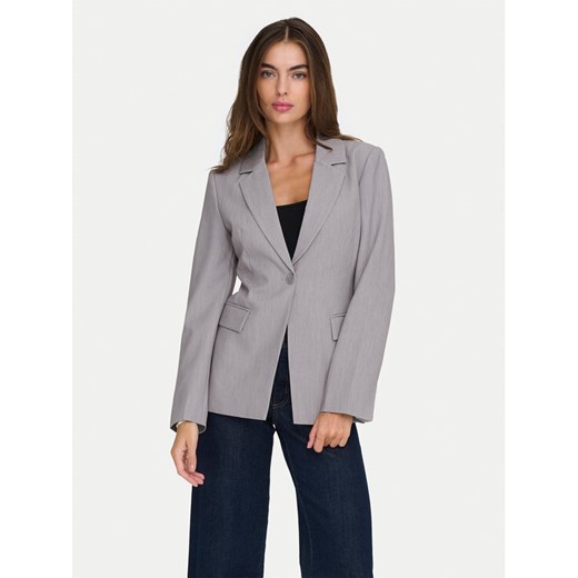 ONLY Marynarka Raven 15357457 Szary Slim Fit ze sklepu MODIVO w kategorii Marynarki damskie - zdjęcie 187594954