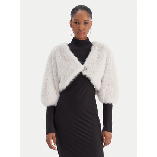 Rinascimento Futro CFC0020149002 Biały Regular Fit ze sklepu MODIVO w kategorii Futra damskie - zdjęcie 187594982