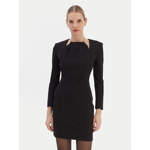 Rinascimento Sukienka koktajlowa CFC0126529003 Czarny Slim Fit ze sklepu MODIVO w kategorii Sukienki - zdjęcie 187594983