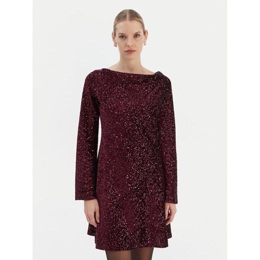 Rinascimento Sukienka koktajlowa CFC0126781003 Bordowy Regular Fit ze sklepu MODIVO w kategorii Sukienki - zdjęcie 187594992