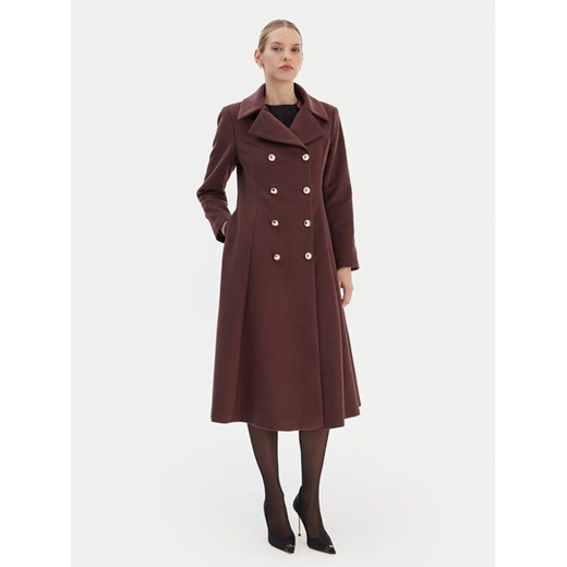 Rinascimento Płaszcz przejściowy CFC0126730003 Brązowy Regular Fit ze sklepu MODIVO w kategorii Płaszcze damskie - zdjęcie 187595001