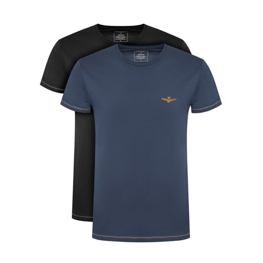 Aeronautica Militare Komplet t-shirtów AM1UTI003B Kolorowy Slim Fit ze sklepu MODIVO w kategorii T-shirty męskie - zdjęcie 187595014