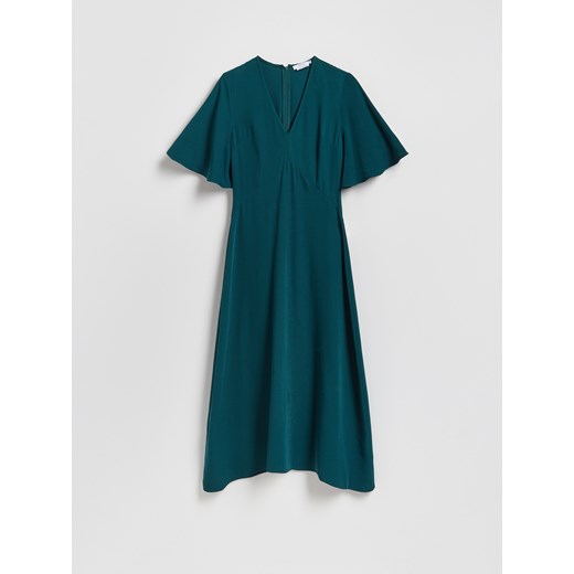 Reserved - Sukienka z lyocellem - niebieski ze sklepu Reserved w kategorii Sukienki - zdjęcie 187595651