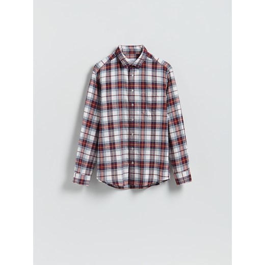Reserved - Koszula regular fit w kratę - czerwony ze sklepu Reserved w kategorii Koszule męskie - zdjęcie 187595700