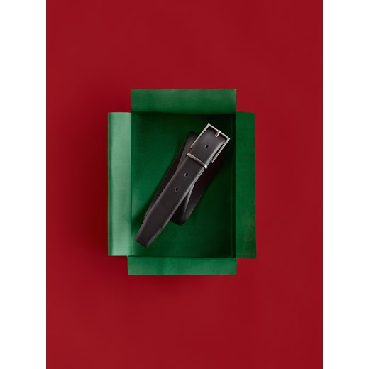 Reserved - Pasek z łączonych materiałów - czarny ze sklepu Reserved w kategorii Paski męskie - zdjęcie 187596231