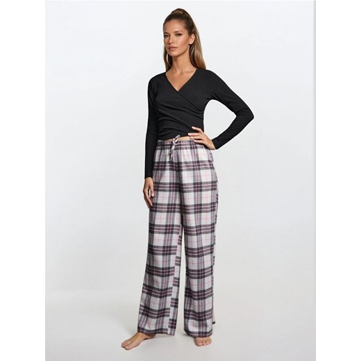 Sinsay - Spodnie od piżamy w kratę - różowy ze sklepu Sinsay w kategorii Piżamy damskie - zdjęcie 187597373