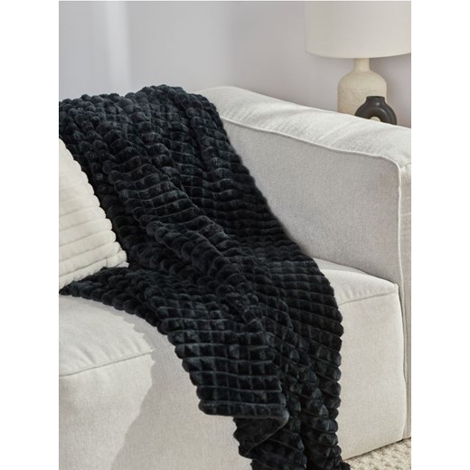 Sinsay - Koc bubble - czarny ze sklepu Sinsay w kategorii Koce i pledy - zdjęcie 187597393