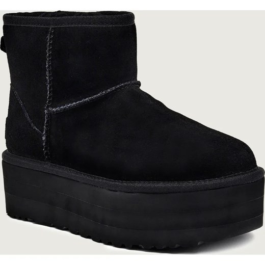 UGG Śniegowce Classic Mini Platform | wełna | zamsz ze sklepu Gomez Fashion Store w kategorii Śniegowce damskie - zdjęcie 187597664