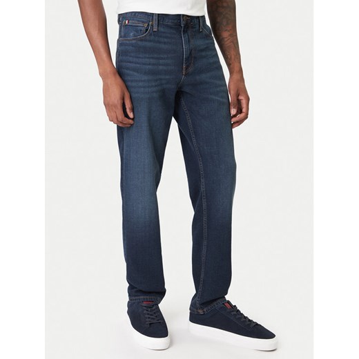 Tommy Hilfiger Jeansy Denton MW0MW41902 Granatowy Straight Fit ze sklepu MODIVO w kategorii Jeansy męskie - zdjęcie 187598413