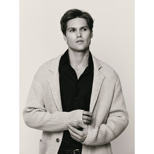 Reserved - Kardigan z domieszką wełny - jasnoszary ze sklepu Reserved w kategorii Swetry damskie - zdjęcie 187599484