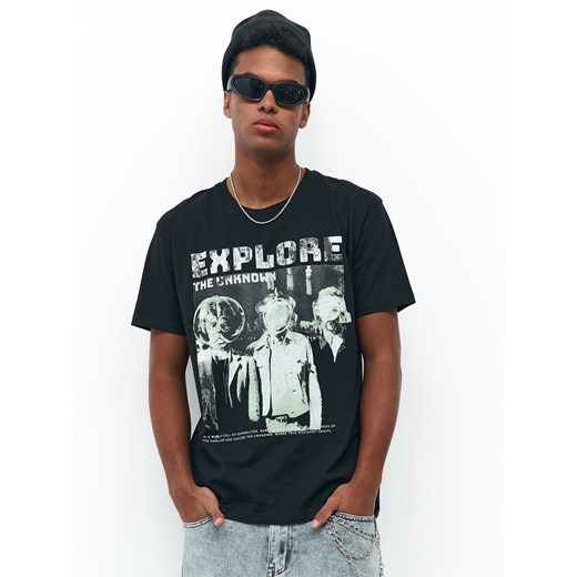 GATE Bawełniana koszulka z nadrukiem S ze sklepu gateshop w kategorii T-shirty męskie - zdjęcie 187600073