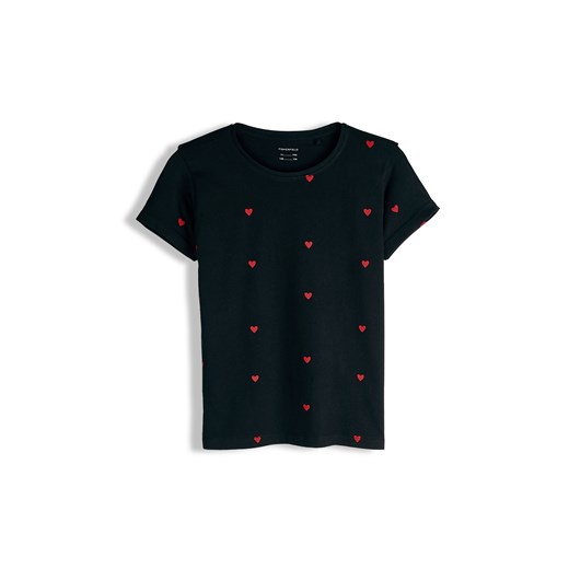 GATE T-shirt z serduszkami 4Y ze sklepu gateshop w kategorii Bluzki dziewczęce - zdjęcie 187600101