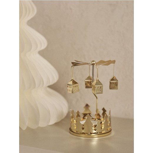 Sinsay - Świecznik ze świątecznym motywem - złoty ze sklepu Sinsay w kategorii Świeczniki - zdjęcie 187600851