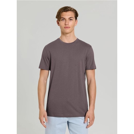 Sinsay - Bawełniana koszulka z krótkim rękawem - green spruce ze sklepu Sinsay w kategorii T-shirty męskie - zdjęcie 187600901