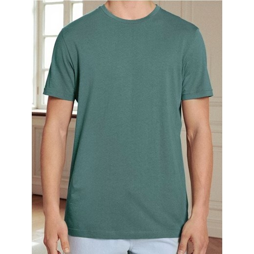 Sinsay - Bawełniana koszulka z krótkim rękawem - zielony ze sklepu Sinsay w kategorii T-shirty męskie - zdjęcie 187600902
